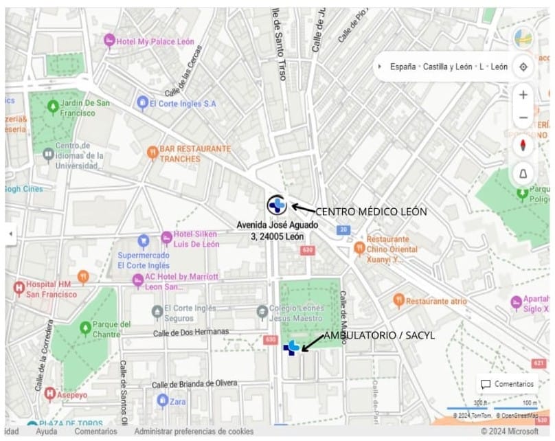 Plano de Centro Médico León